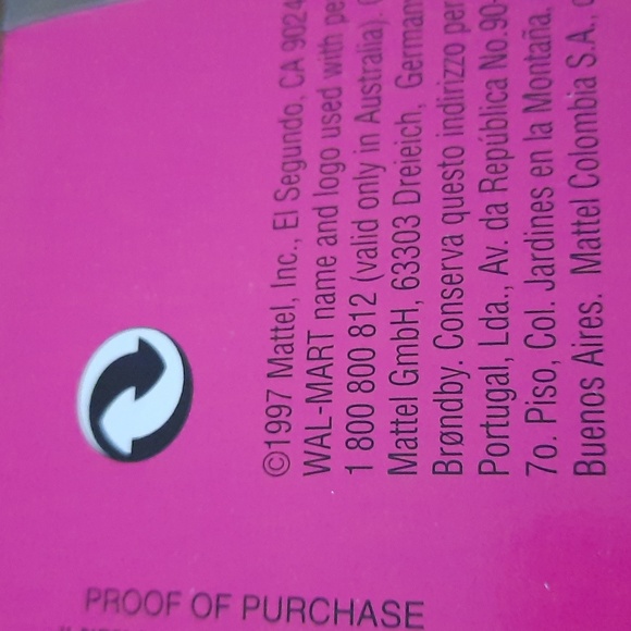 VTG.  1997.  UNOPENED.  WAL*MART Shopping Time BARBIE - Picture 6 of 6